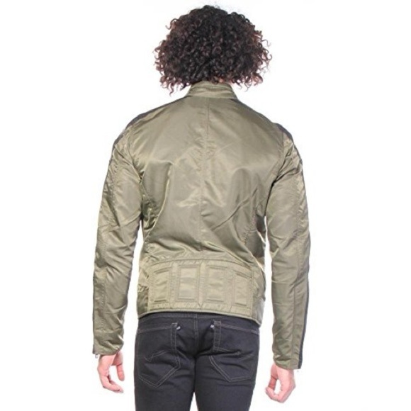 Diesel Men's J-Reed-Mix Jacket green and black - Picture 4 of 14